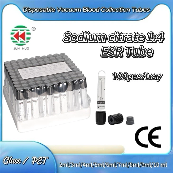ESR -toru naatriumtsitraat 1: 4 TOCUUM Vereproovi kogumistoru