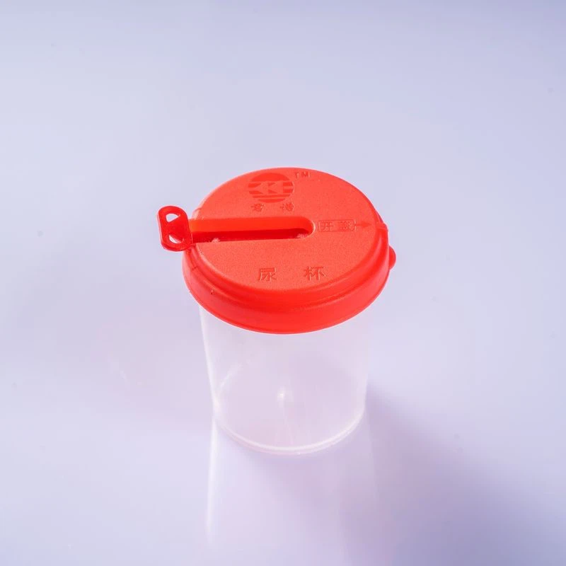 Plastic Urine Container Non Sterile Red Screw